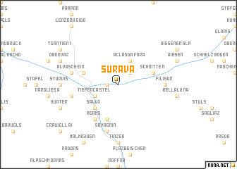 map of Surava