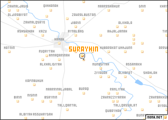 map of Surayḩīn