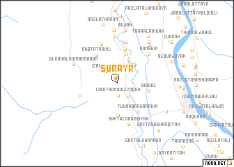 map of Surayr
