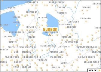 map of Sūr Bon