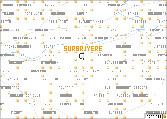map of Sur Bruyère