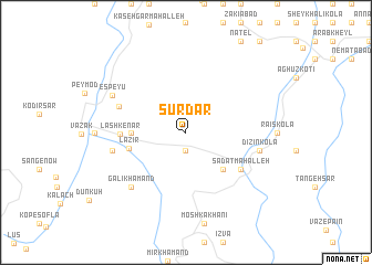 map of Sūrdār