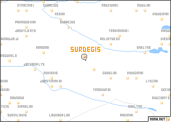 map of Surdegis