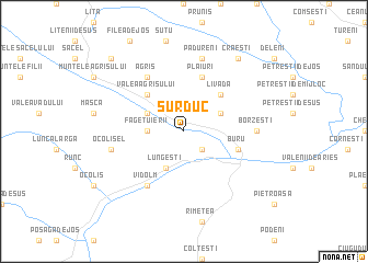 map of Surduc