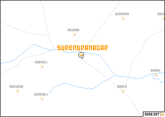 map of Surendranagar