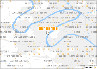 map of Suresnes