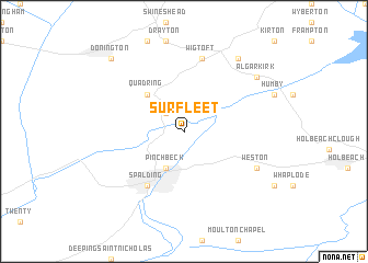 map of Surfleet