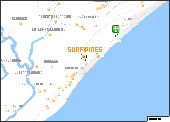 map of Surf Pines