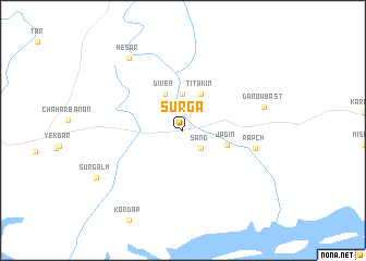 map of Sūrgā