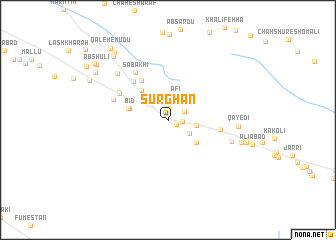 map of Sūrghān