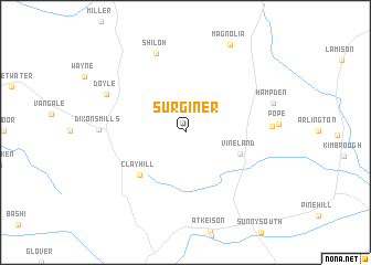 map of Surginer