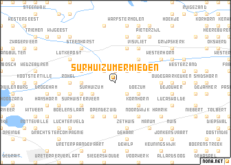 map of Surhuizumermieden