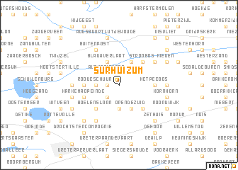 map of Surhuizum