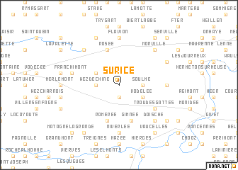 map of Surice