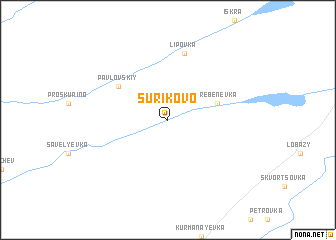 map of Surikovo