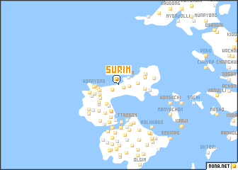map of Surim