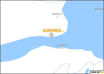 map of Surinmeg