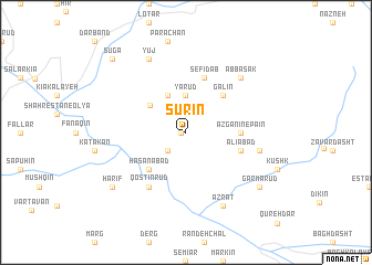 map of Sūrīn
