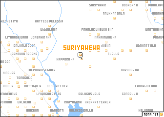 map of Suriyawewa