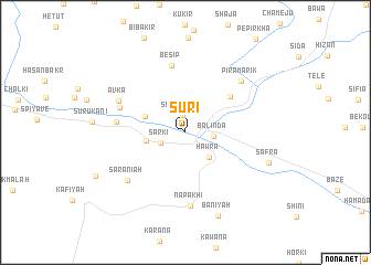 map of Sūrī