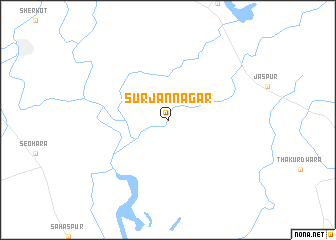 map of Surjannagar