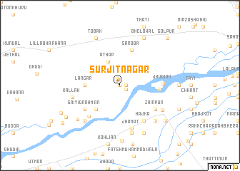 map of Surjītnagar