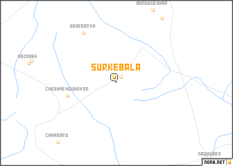 map of Sūrk-e Bālā