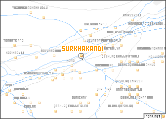 map of Sūrkhā Kandī