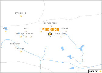 map of Surkhan