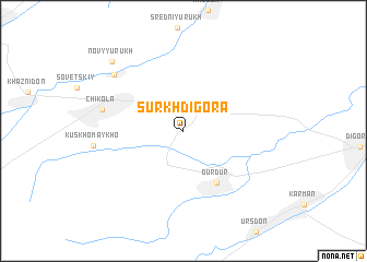 map of Surkh-Digora