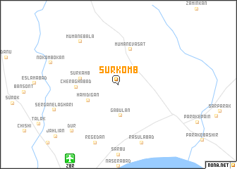 map of Sūrkomb