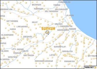 map of Sūrkūh