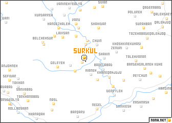 map of Sūrkūl