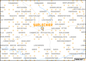 map of Sur le Chier