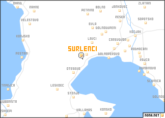 map of Šurlenci