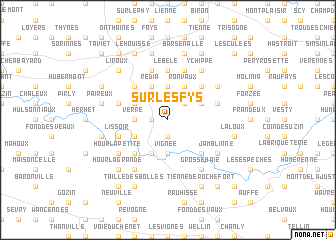 map of Sur les Fys
