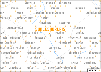 map of Sur les Horlais