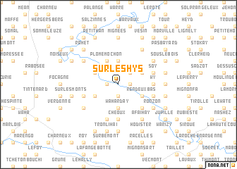 map of Sur les Hys