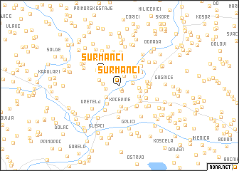 map of Šurmanci