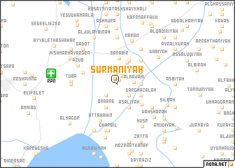 map of Şurmānīyah