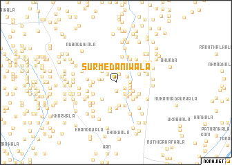 map of Surmedānīwāla