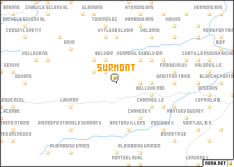 map of Surmont