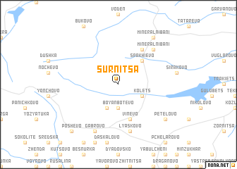 map of Sŭrnitsa