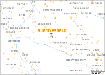 map of Sūrnī-ye Soflá