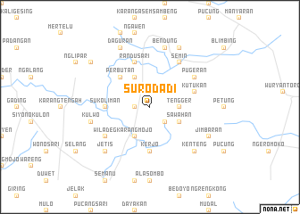 map of Surodadi