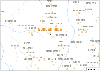 map of Suro Grande