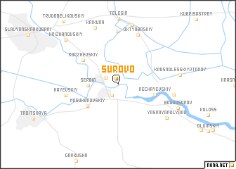 map of Surovo