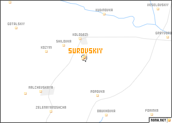 map of Surovskiy