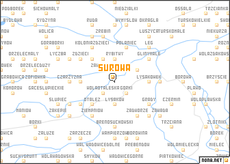 map of Surowa