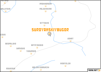 map of Suroyamskiy Bugor